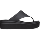 Crocs Black Brooklyn Flip Shoes