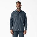 Dickies Men's Long Sleeve Work Shirt - Airforce Blue Size S (574)