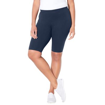 Plus Size Women's Knit Bike Short by Catherines in Navy (Size 6X)