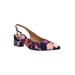 Women's Shayanne Slingback Pump by J. Renee in Purple Blue White (Size 7 M)