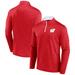 Men's Fanatics Branded Red Wisconsin Badgers Classic Homefield Quarter-Zip Top