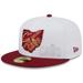 Men's New Era White/Wine Cleveland Cavaliers State Pride 59FIFTY Fitted Hat