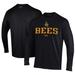 Men's Under Armour Black Salt Lake Bees Performance Long Sleeve T-Shirt