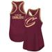 Women's G-III 4Her by Carl Banks Wine Cleveland Cavaliers Showdown Scoop-Neck Racerback Tank Top