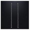 Anthropologie Jewelry | New ~ Anthropologie Long Diamond Duster Earrings | Color: Silver | Size: Os