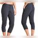 Athleta Pants & Jumpsuits | Athleta Ruched Capri Black Pants Women Size 8 | Color: Black | Size: 8