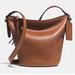 Coach Bags | Coach Bleecker Mini Duffle Bucket 32281 Leather | Color: Brown/Tan | Size: W 10 1/2'' X H 9'' X D 5''