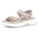 Riemchensandale GABOR ROLLINGSOFT Gr. 39, beige (hellbeige) Damen Schuhe Sandalen