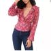 Free People Tops | Free People Women's Tops Free People Amanda Ruffle Top | Color: Pink/Red | Size: S