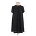 Ann Taylor LOFT Casual Dress - Shift: Gray Solid Dresses - Women's Size 2X-Small Petite