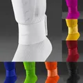 Protège-tibia réglable 5 couleurs bande de protection élastique pour le sport le football