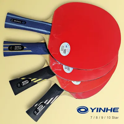Yinhe-Raquette de tennis de table professionnelle fibre de carbone légère élastique approuvée