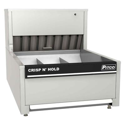 Pitco PCC-18 18" Crisp 'N Hold Countertop Fry Warmer Dump Station - Underburner, 120v, 3 Sections, Stainless Steel