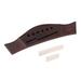 Frcolor Guitar Saddle Bridge Bone Nut Replacement Rosewood Acoustic String Jazz Wood Parts