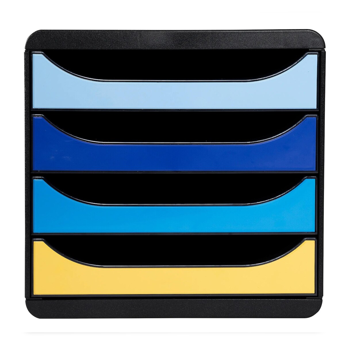 Exacompta 3104202D BEE BLUE, Schubladenbox mit 4 Schubfächern BIG BOX - Farben sortiert Image