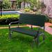 tradecheetllc Outdoor Patio Porch Rocker Glider Bench Steel - 46.5"