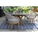 Nadine 7 pc. Teak 80" Dining Set with Rope Chairs - N/A