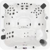 6-Person 56-Jet Premium Acrylic Lounger Spa Standard Hot Tub with Bluetooth Sound System and LED Waterfall