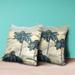 Amrita Sen Hawaii Floral Oil Duo Indoor Outdoor Pillow