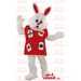 White Rabbit Animal SPOTSOUND Mascot From Alice In Wonderland Tale - Rabbit mascot