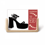 Black Women s High Heels Outline Pattern Desk Calendar Desktop Decoration 2023