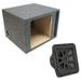 Kicker 44L7S122 Solo-Baric 12 Square Sub & ASC 112SQV Single Sub Box Enclosure