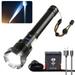 TFFR Rechargeable Flashlights XHP50 Super Bright 1500mAh Battery Zoomable Waterproof 5-Mode Powerful Handheld Flashlight for Camping