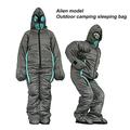 Wearable Sleeping Bag Suit Creative Alien Sleeping Bag for Adult Men Women Standing 3 Season Full Body Sleeping Bag for Outdoor Camping Travel Hiking