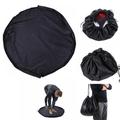 Wetsuit Changing Mat Dry Bag Waterproof for Beach Surf Diving Storage Clothes(Black)