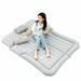 SHZICMY Car Inflatable Air Bed Travel Mattress Seat Sleep Cushion Mat Pillow Pump Camp Gray