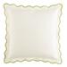 Scalloped Outdoor Pillow Cover - Navy/White - 20" x 20" - Ballard Designs - Ballard Designs