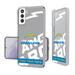 Los Angeles Chargers Personalized Tilt Design Galaxy Clear Case