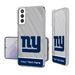 New York Giants Personalized Endzone Plus Design Galaxy Clear Phone Case