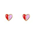 Kate Spade Jewelry | Kate Spade Heritage Small Heart Stud Earrings - Pink/Red With Dust Bag | Color: Pink/Red | Size: Pink/Red