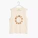 Madewell Tops | Madewell Women Recycled Cotton Women Graphic Crewneck Muscle Tee Size Xs | Color: Brown/Cream | Size: Xs