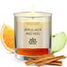 Apple Jack & Peel Soy Wax Candle 10oz - Luxury Natural Ingredients - Handmade In The Usa By Relaxcation Soy, in White | 4 H x 4 W x 4 D in | Wayfair