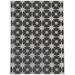 Dark Gray Rectangle 9' x 12' Kitchen Mat - Wade Logan® Azzole Star Struck Kitchen Mat 144.0 x 108.0 x 0.08 in white/black/brown, Polyester | Wayfair