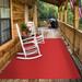 Red 600 x 72 x 0.25 in Area Rug - Latitude Run® Indoor/Outdoor Carpet w/ Rubber Marine Backing - Carpet Flooring Polyester | Wayfair