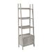 Mori 70.87" H x 23.6" W Solid Wood Ladder Bookcase Wood in White Laurel Foundry Modern Farmhouse® | 70.87 H x 23.6 W x 14.9 D in | Wayfair