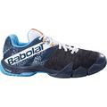Babolat Herren MOVEA Men Padel Shoes, Grey/Scuba Blue, 40 EU Weit