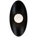 Glamour 18"H x 9"W 1-Light Wall Sconce in Black