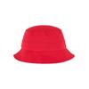 Flex Cap FLEXFIT "Flexfit Unisex Flexfit Cotton Twill Bucket Hat", Damen, Gr. one size, rot, 98% Baumwolle, 2% Elasthan, unifarben, casual, Caps