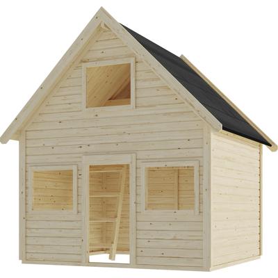 Spielhaus KONIFERA "Kuno", beige (naturbelassen), Spielhäuser, KinderB:212,5cm H:253cm T:183,5cm, Holzwerkstoff, Fichte, BxTxH: 213x183x253 cm, B:212,5cm H:253cm T:183,5cm