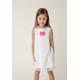 A-Linien-Kleid GULLIVER Gr. 98, EURO-Größen, pink (weiß, pink) Mädchen Kleider Gemusterte