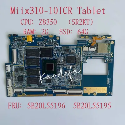 Carte mère pour tablette ATA IX 310-10ICR pour urgence apad YF80 Xenon CPU:Z8350 SSD:64 Go RAM:2 Go