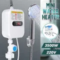 Chauffe-eau électrique instantané mural 3500W 220V affichage de la température douche chaude