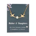 ChimFashion-Collier pendentif perle hirondelle pour femme alliage argent or document mère