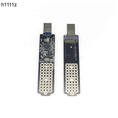 Double Protocole M2 NVME/SATA Adaptateur SSD M/B + Touche M pour USB 3.1 Riser RTL9210B Puce pour