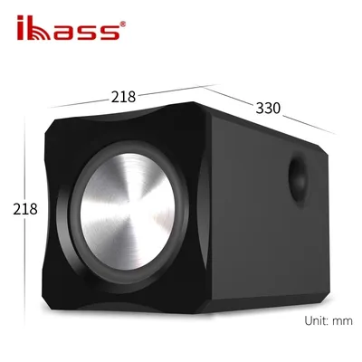 IBASS-Haut-parleur subwoofer actif de 10 pouces adapté à la galerie de murmures limitation de