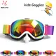 BOLLFO enfants lunettes de Ski petite taille pour enfants UV400 anti-buée masque lunettes ski